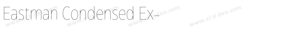 Eastman Condensed Ex字体转换